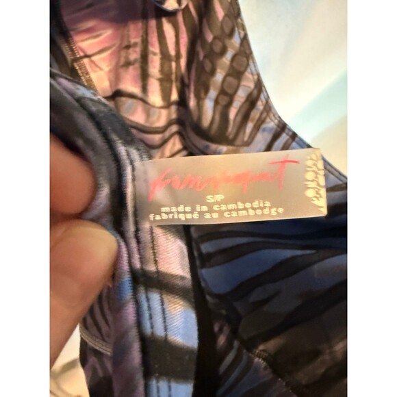 Free People You're A Peach Printed Sports Bra Size Small NWT - Picture 6 of 6